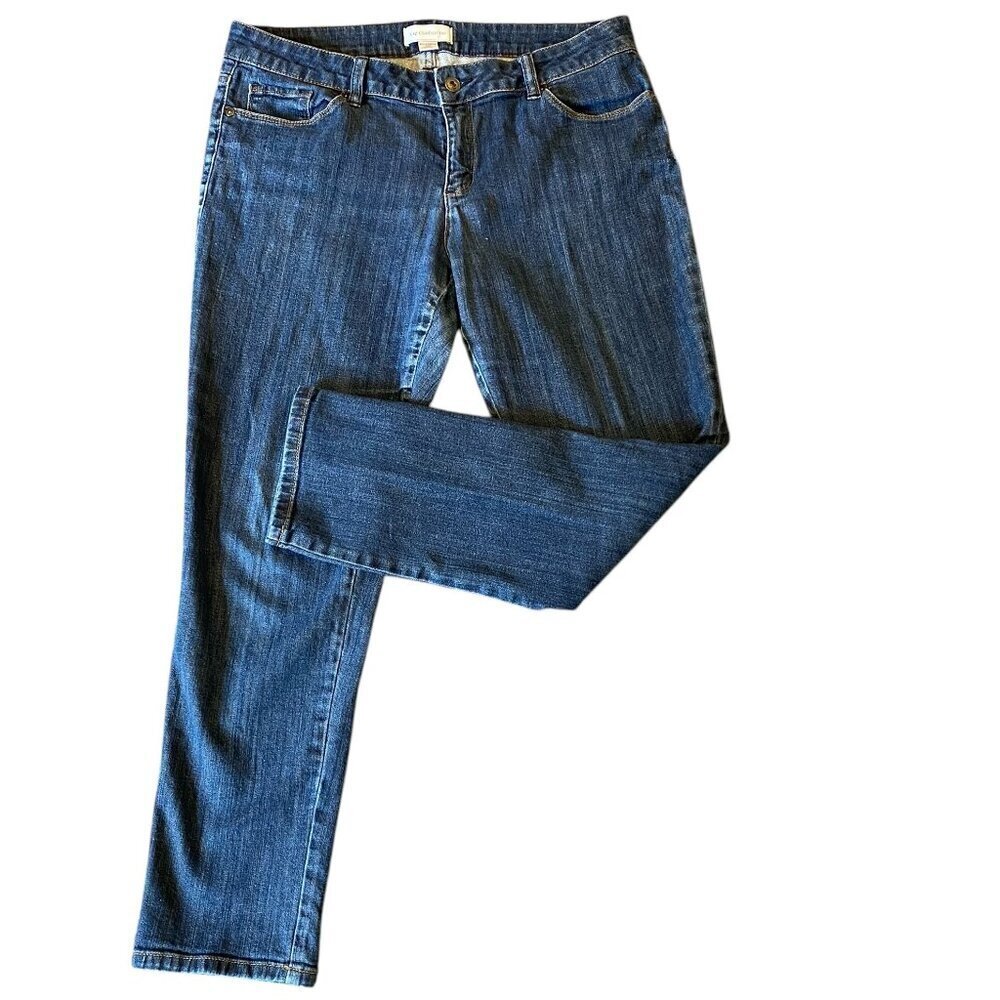 Liz Claiborne Boyfriend‎ Blue Jeans Sz 10 (34.5 x 27") #37Q